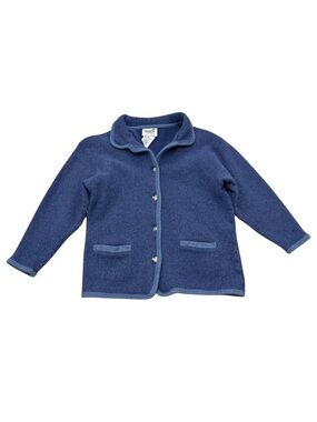 Vintage Imagio Blue Lambswool Blend Jacket 1990s